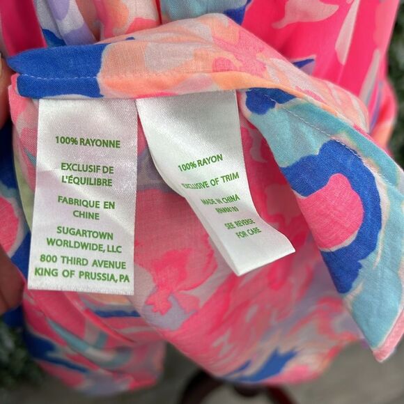 Lilly Pulitzer Playa Hermosa Benicia Cold Shoulder Tunic Dress - Picture 11 of 12